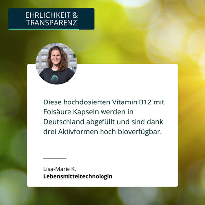 Vitamin B12 mit Folsäure Kapseln