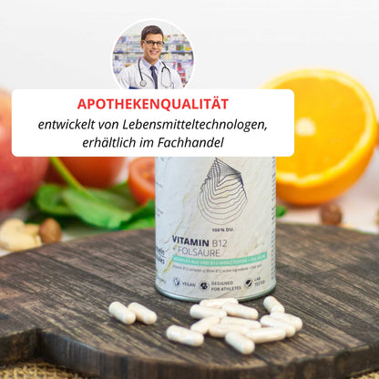 Vitamin B12 mit Folsäure Kapseln