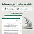 Weißer und grauer schnittmikroskop mit modernem design im kollagen typ i ii und iii bundle