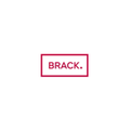 Rotes rechteckiges Logo mit dem Wort 'brack.' in fetten, Großbuchstaben.
