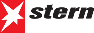 Rotes und weißes Sturm-Logo mit einem stilisierten Sternenexplosions-Design.