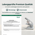 Weißer zusammengesetzter mikroskop mit metallischen komponenten und stabiler basis für bio astaxanthin produkttests