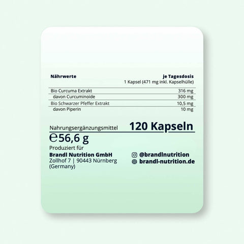 Bio Curcuma Extrakt - Brandl Nutrition