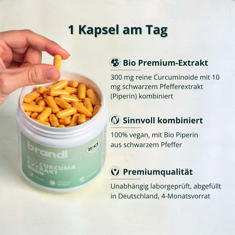 Bio Curcuma Extrakt - Brandl Nutrition