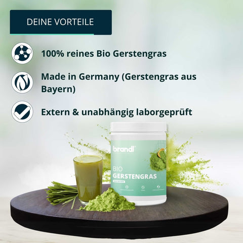 Bio Gerstengras Pulver - Brandl Nutrition