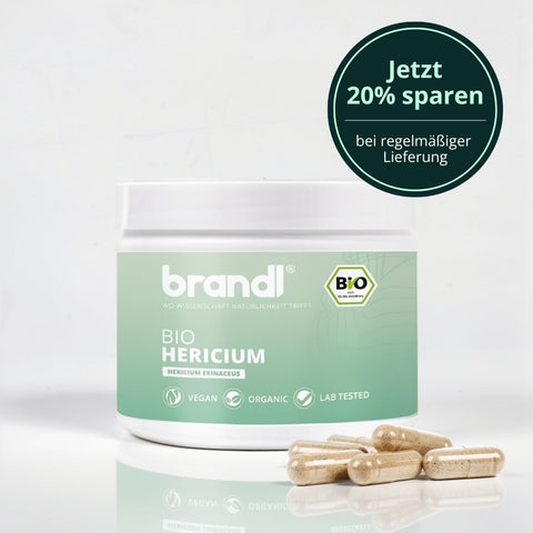 Bio Hericium Kapseln (Lions Mane) - Brandl Nutrition