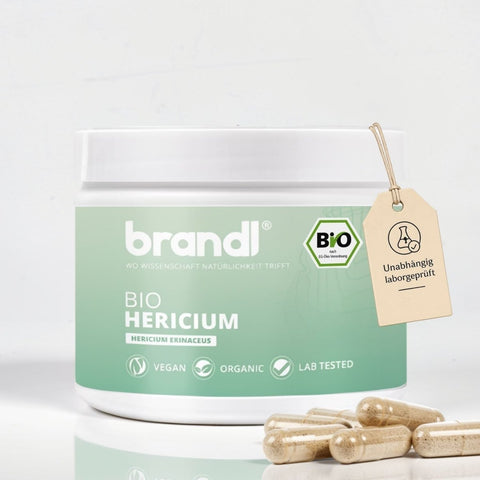 Bio Hericium Kapseln (Lions Mane) - Brandl Nutrition