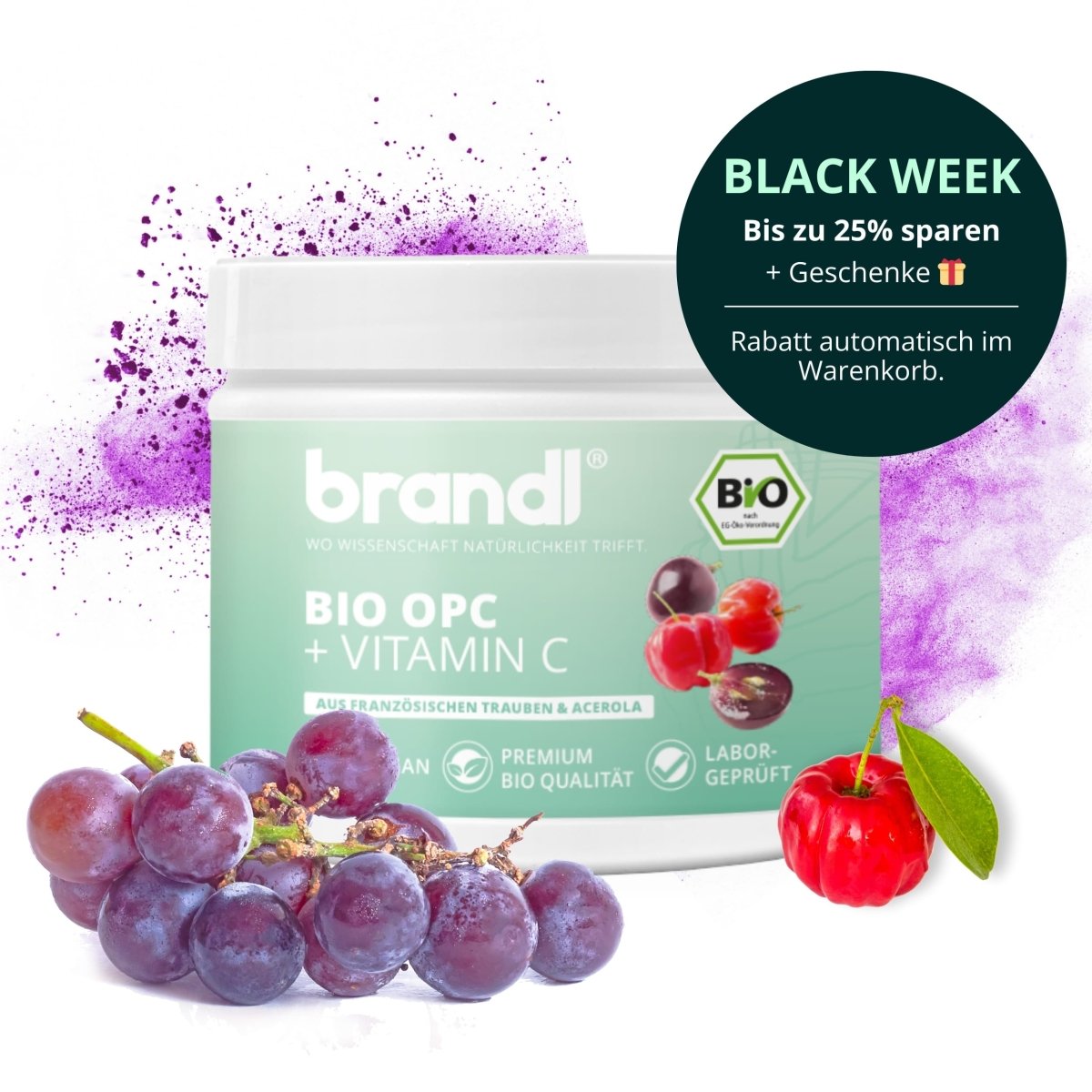 Bio OPC + Vitamin C Kapseln - Brandl Nutrition