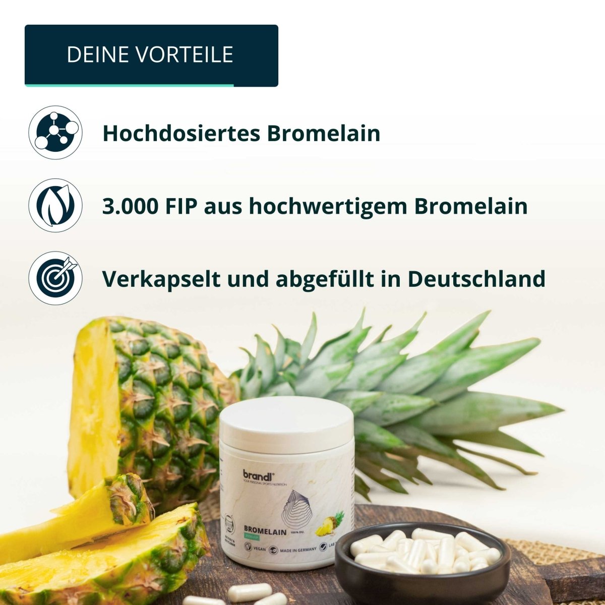 Bromelain Kapseln - Brandl Nutrition