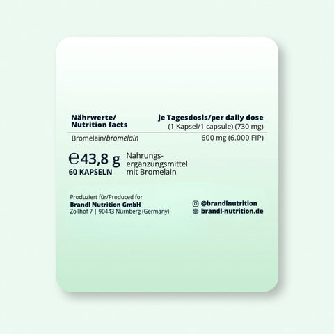 Bromelain Kapseln - Brandl Nutrition