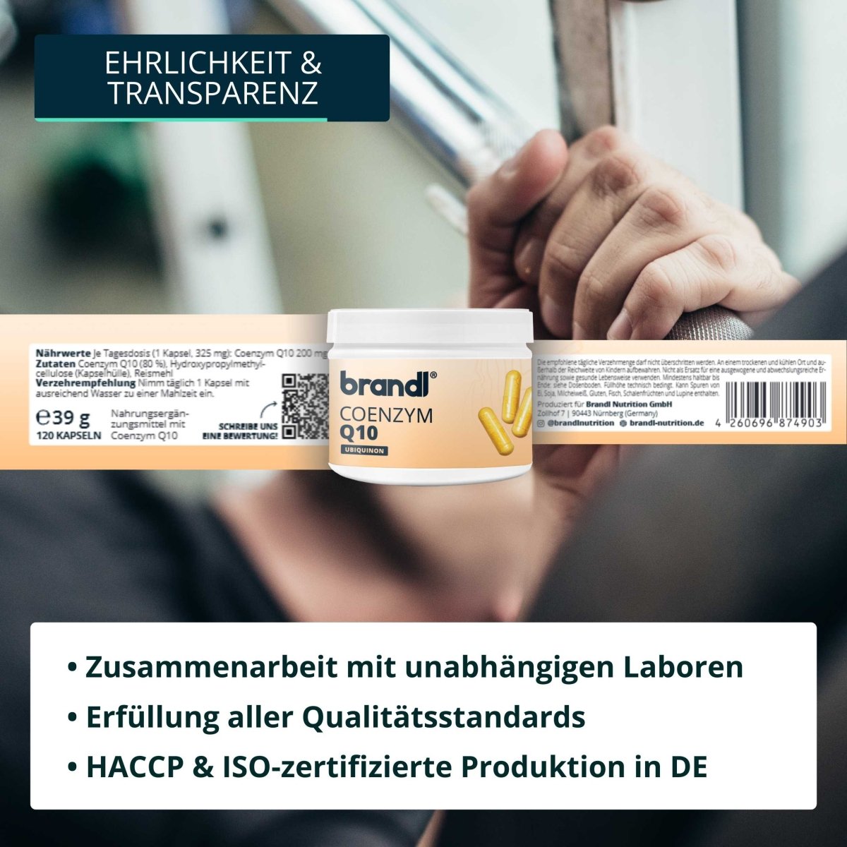 Coenzym Q10 Kapseln - Brandl Nutrition
