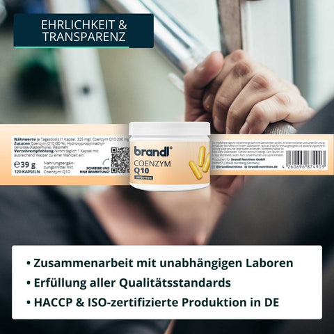 Coenzym Q10 Kapseln - Brandl Nutrition
