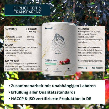 Granatapfel Extrakt Kapseln - Brandl Nutrition