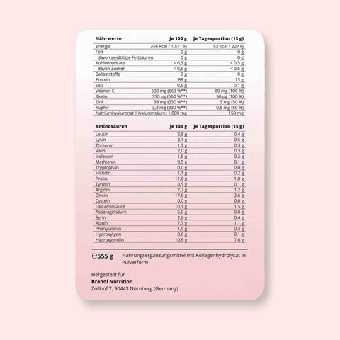 Kollagen Beauty + - Brandl Nutrition