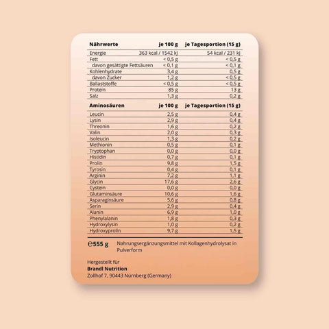 Kollagen Pulver - Brandl Nutrition