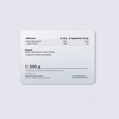 Kreatin Monohydrat - Brandl Nutrition