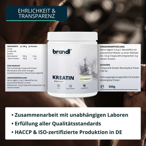 Kreatin Monohydrat - Brandl Nutrition