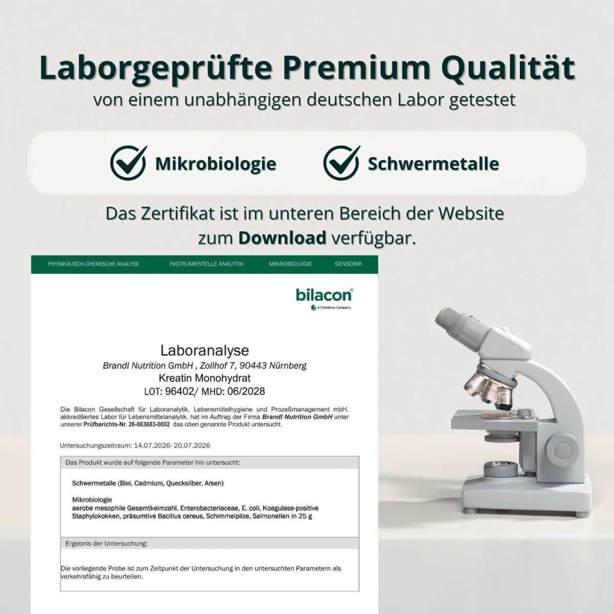 Kreatin Monohydrat (Creapure®) - Brandl Nutrition