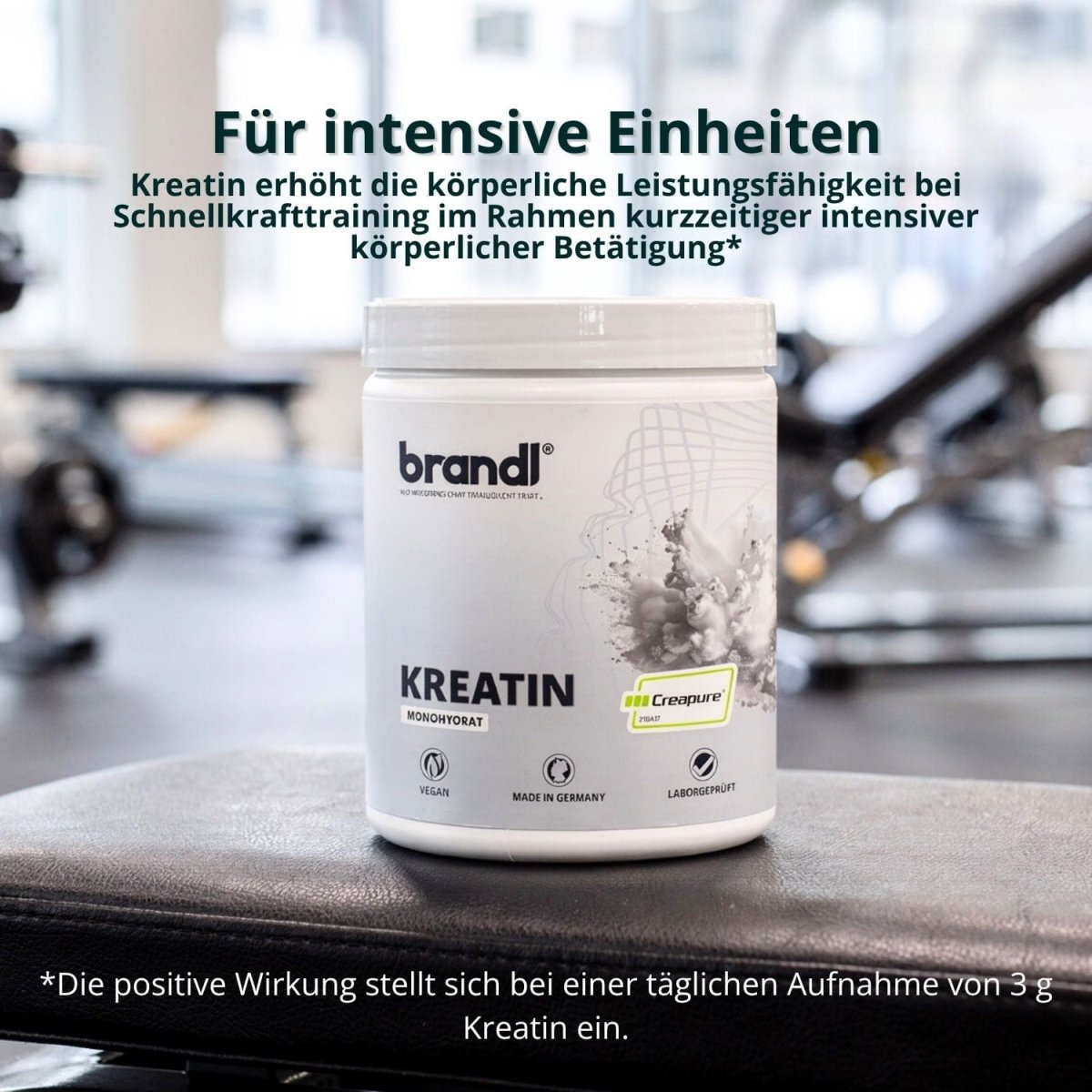 Kreatin Monohydrat (Creapure®) - Brandl Nutrition
