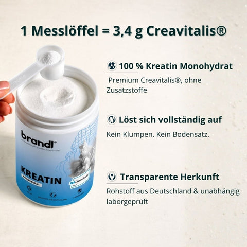 Kreatin Monohydrat (Creavitalis®) - Brandl Nutrition