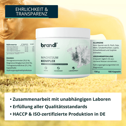 Magnesium Komplex Kapseln - Brandl Nutrition