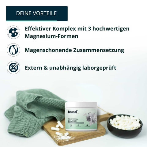Magnesium Komplex Kapseln - Brandl Nutrition