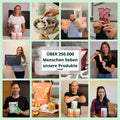 Collage aus Kundenfotos mit brandl Produkten – über 250.000 Menschen lieben unsere Produkte
