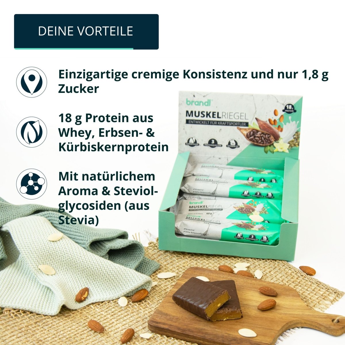 Muskelaufbau Bundle XL - Vegan Protein - Brandl Nutrition