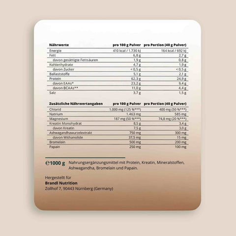 Post - Workout Vegan 2.0 - Brandl Nutrition
