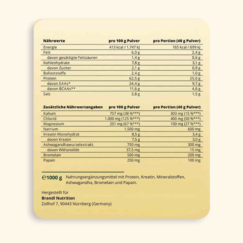 Post - Workout Vegan 2.0 - Brandl Nutrition