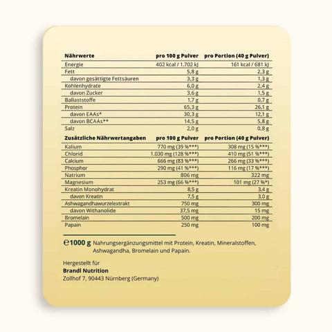 Post - Workout Whey 2.0 - Brandl Nutrition