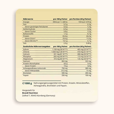 Post - Workout Whey 2.0 - Brandl Nutrition