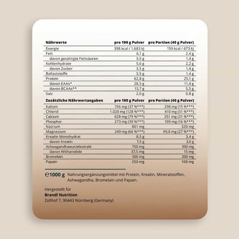 Post - Workout Whey 2.0 - Brandl Nutrition