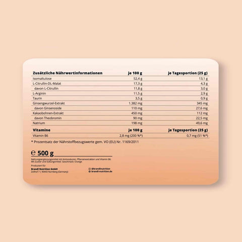 PreWorkout Performance - Brandl Nutrition