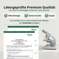 Weiß-graues zusammengesetztes mikroskop mit metallischen komponenten im protein basic bundle set