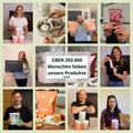 Collage aus Kundenfotos mit brandl Produkten – über 250.000 Menschen lieben unsere Produkte