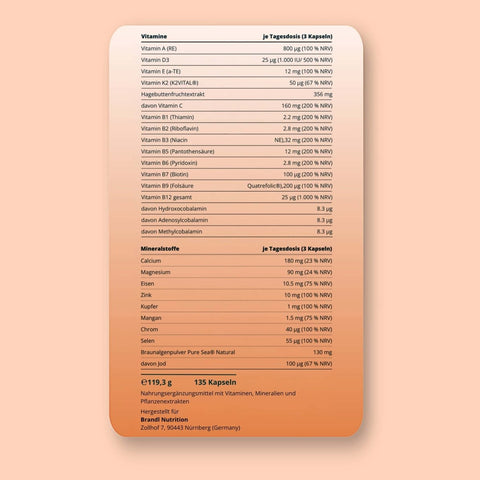 Pure Multi Kapseln - Brandl Nutrition