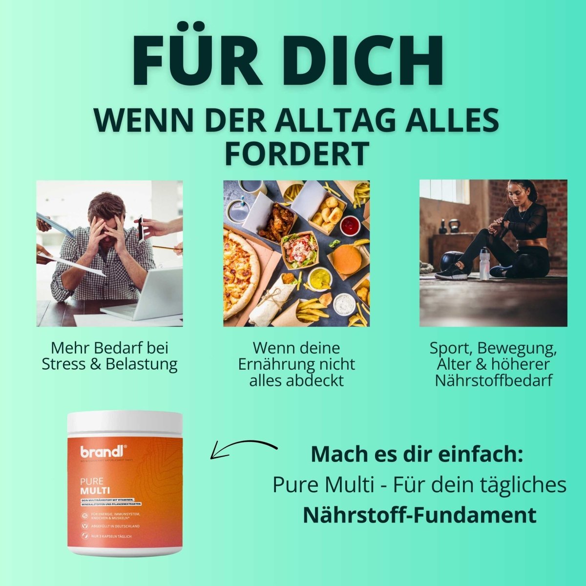 Pure Multi Kapseln - Brandl Nutrition