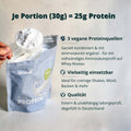 Veganes neutrales Proteinpulver mit 25g Protein pro Portion – 3 pflanzliche Proteinquellen für optimales Aminosäureprofil