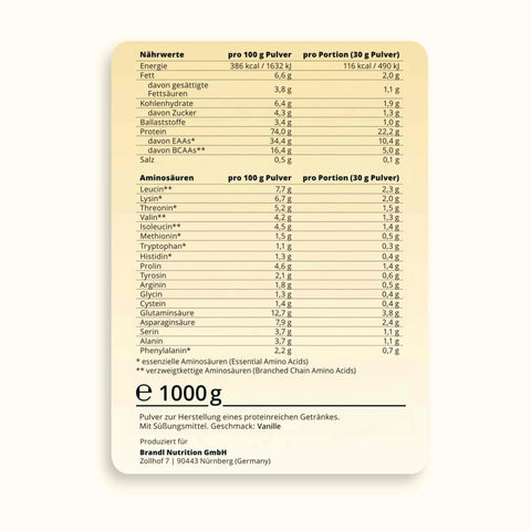 Pure Protein 2.0 (Whey) - Brandl Nutrition