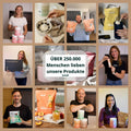 Collage aus Kundenfotos mit brandl Produkten – über 250.000 Menschen lieben unsere Produkte