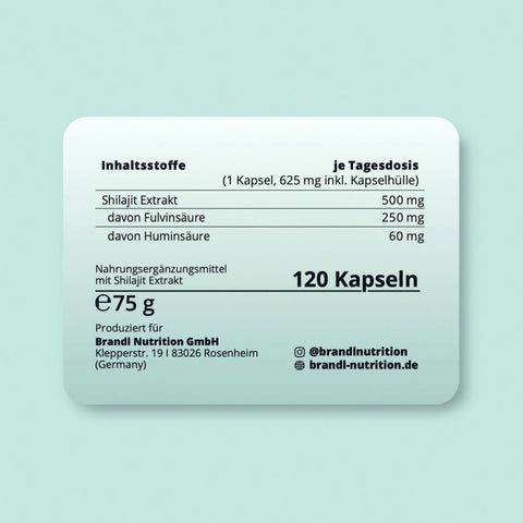 Shilajit Extrakt Kapseln - Brandl Nutrition