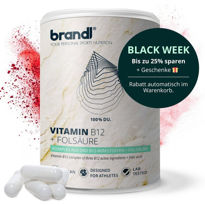 Vitamin B12 mit Folsäure Kapseln - Brandl Nutrition