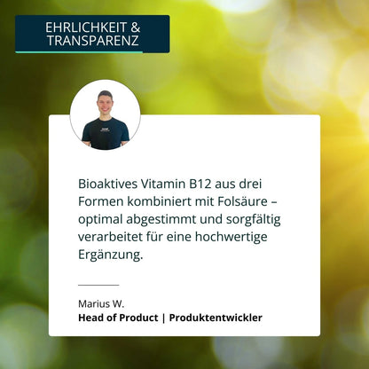 Vitamin B12 mit Folsäure Kapseln - Brandl Nutrition