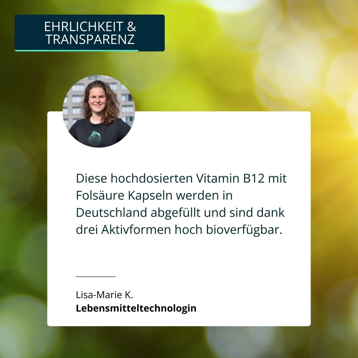 Vitamin B12 mit Folsäure Kapseln - Brandl Nutrition