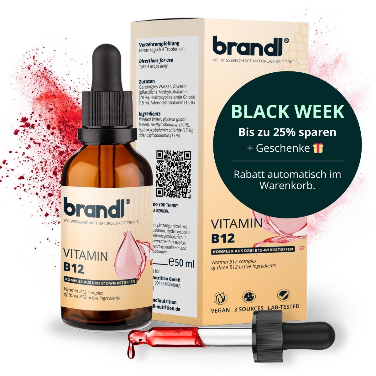 Vitamin B12 Tropfen - Brandl Nutrition