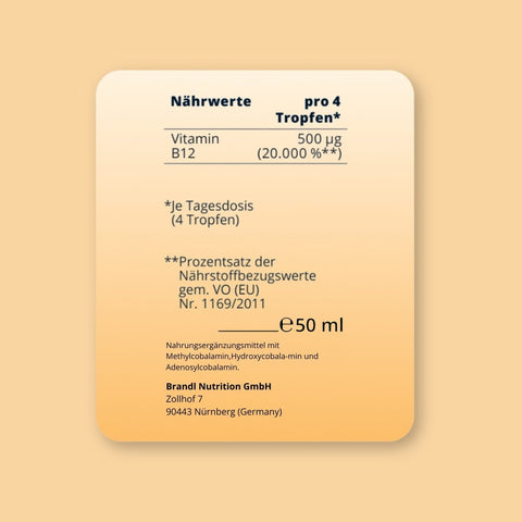 Vitamin B12 Tropfen - Brandl Nutrition