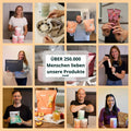 Collage aus Kundenfotos mit brandl Produkten – über 250.000 Menschen lieben unsere Produkte