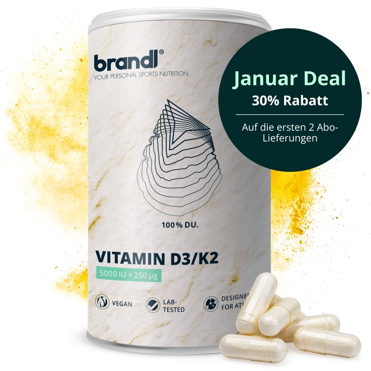 Vitamin D3/K2 Kapseln - Brandl Nutrition