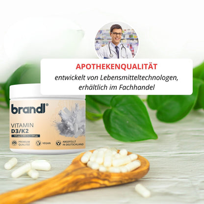 Vitamin D3/K2 Kapseln - Brandl Nutrition